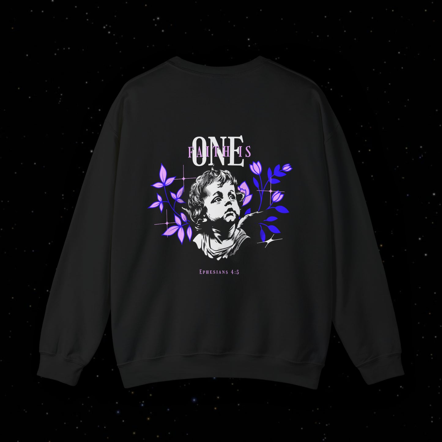 ONE FAITH™  Crewneck Sweatshirt (Black)